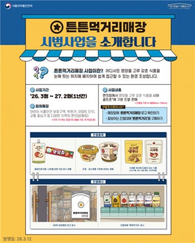 남양주시, '튼튼먹거리 매장' 고도화…아이들 건강 선택 환경 강화