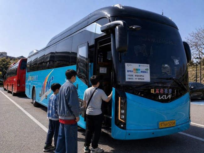 평택시, 학생 체험활동 지원을 위한 '온마을 체험버스' 2026년 첫 운행