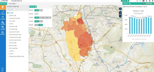 광명시, 우리 동네 정보 한눈에…지도 기반 통계정보 서비스 제공