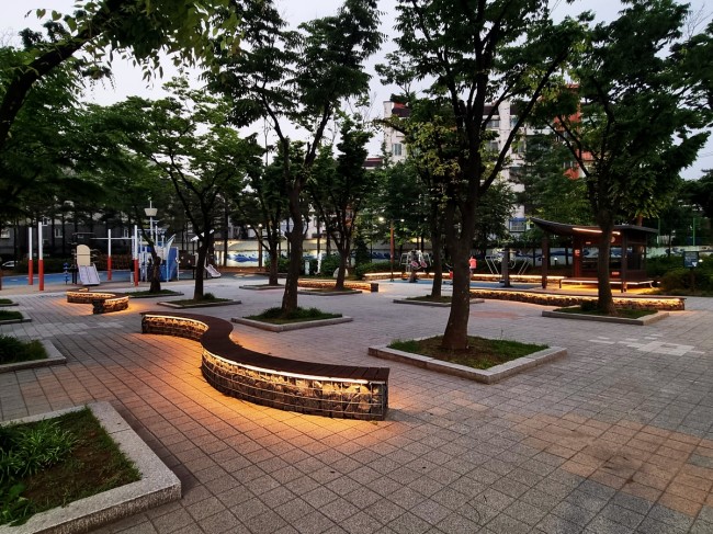 인천 동구 만석어린이공원, 야간경관 개선사업 완료