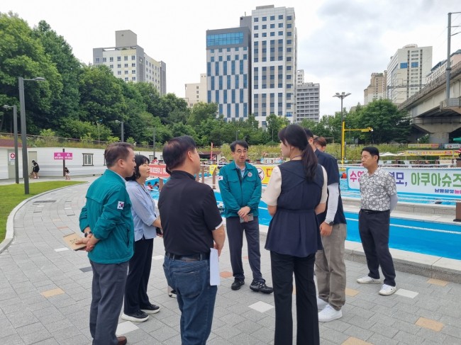 남동구, 수상 안전사고 대비 물놀이형 어린이 놀이시설 현장점검