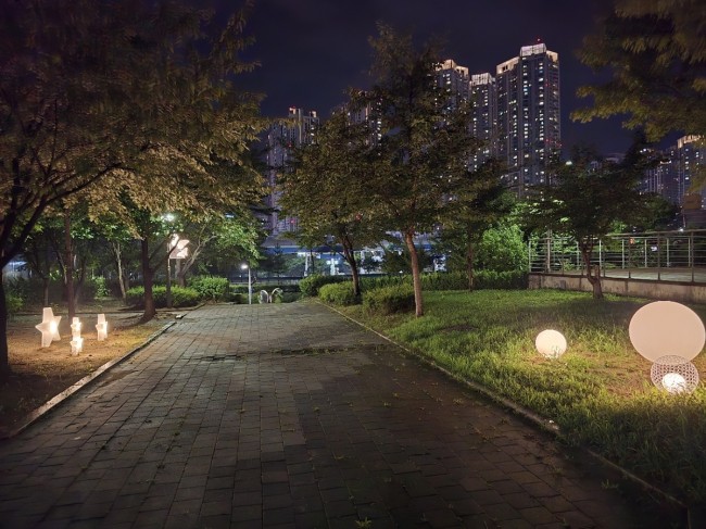 구리시, 갈매 연결녹지 1호 야간 경관 새롭게 단장